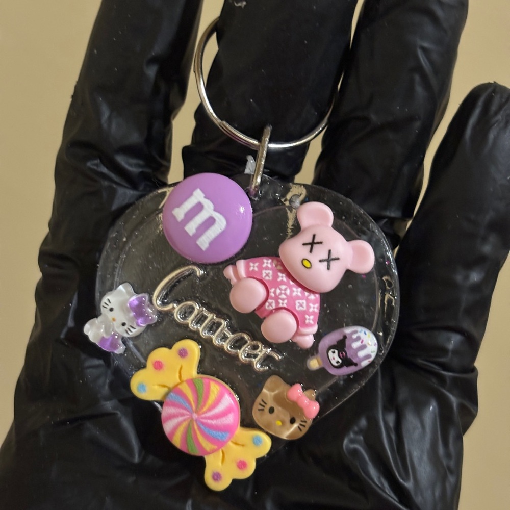 Cute Keychain with Charms - Picture 1 of 5
